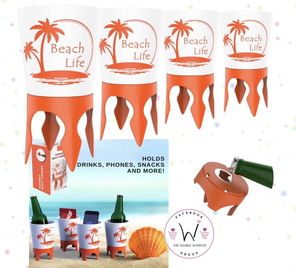 4-pack of Beach Cup Holders!